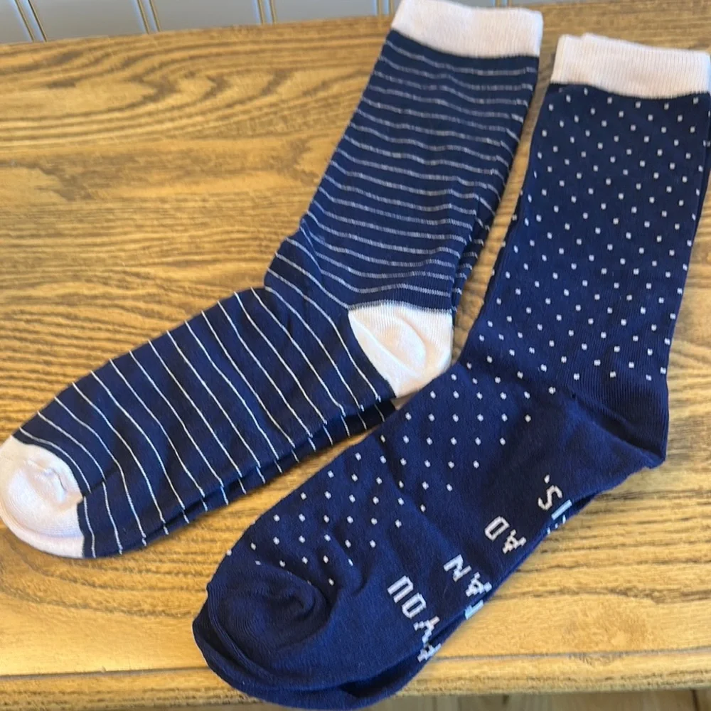 Groomsman Navy Blue Socks - 2 Pair